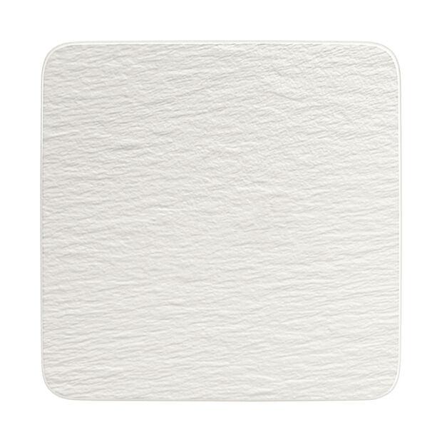 Manufacture Rock Blanc - Square serving plate/gourmet plate
