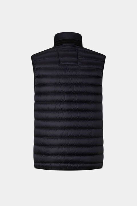 Lasse Lightweight Down Waistcoat In Navy Blue