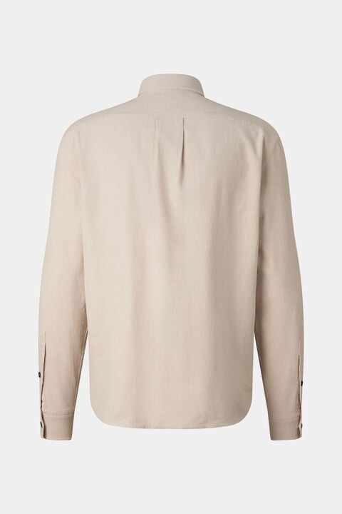 Linen Blend Shirt Heiko In Sand