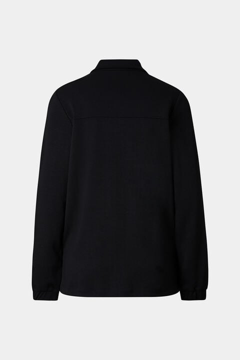 Raquel Jersey Overshirt In Black