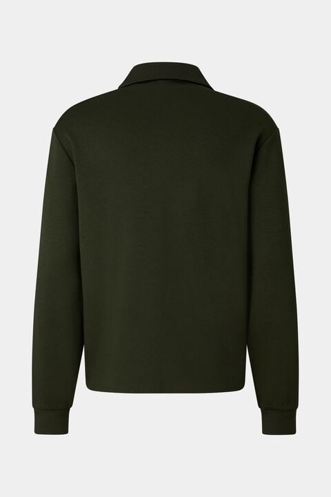 Lionel Polo Sweatshirt In Olive Green
