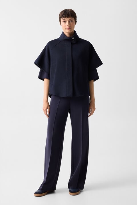 Wool Waistcoat Venice In Navy Blue