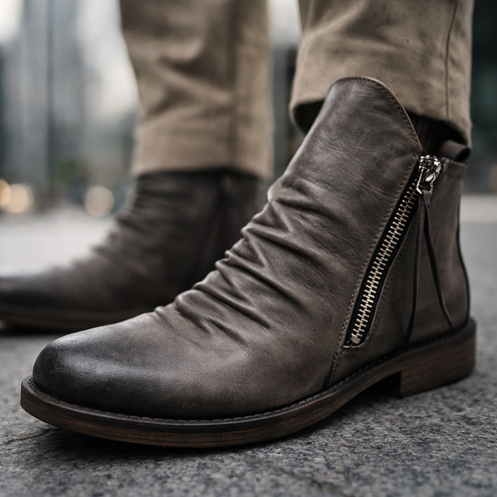 Alejandro Leather Ankle Boots
