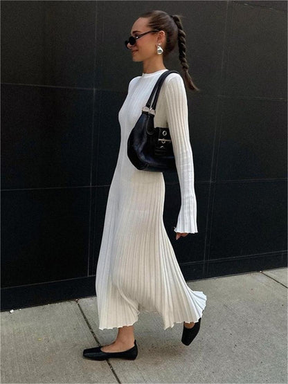 Fall New Sleeved Knit Midi Dress (Buy 2 Free Shipping)