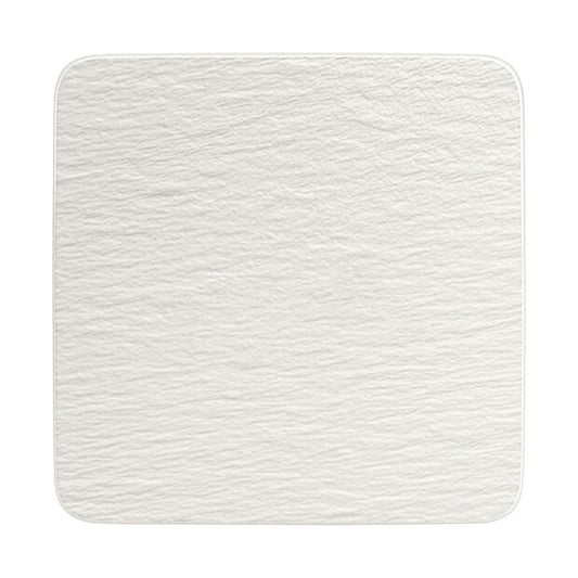 Manufacture Rock Blanc - Square serving plate/gourmet plate