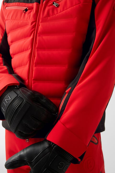 Feliks Down Ski Jacket In Red/Black