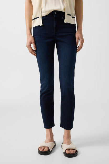 7/8 Slim Fit Jeans Julie In Dark Denim Blue