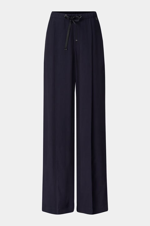 Pleated Trousers Gina In Navy Blue