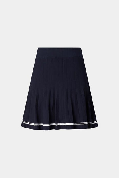 Knitted Skirt Myra In Navy Blue