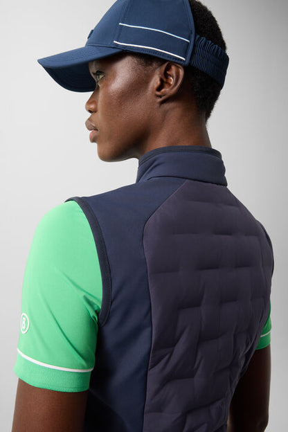 Lina Hybrid Waistcoat In Navy Blue