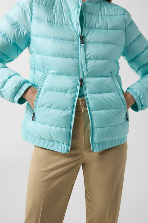 Marybel Lightweight Down Jacket In Cyan-Blue