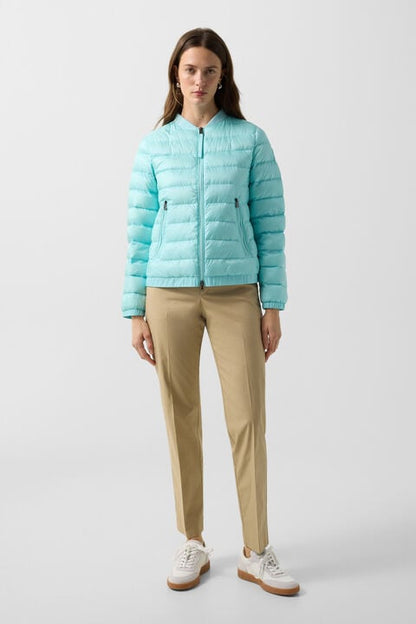 Marybel Lightweight Down Jacket In Cyan-Blue