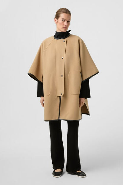 Double-Face Cape Idaho In Camel