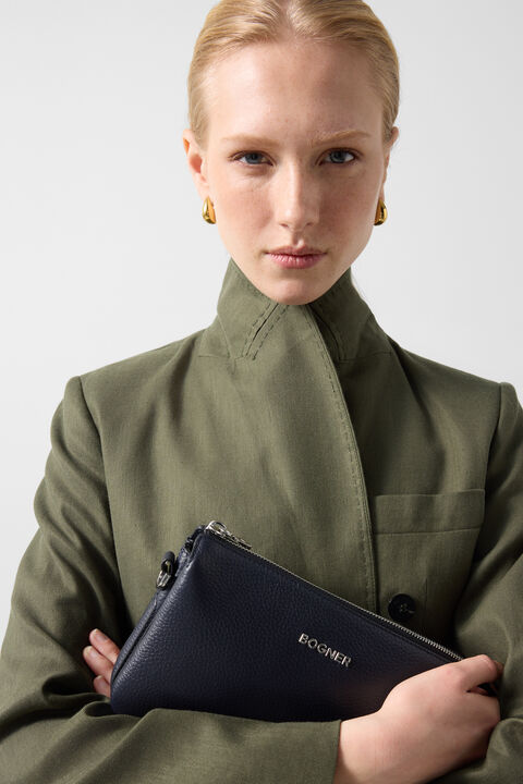 Linen Mix Blazer Hillary In Olive Green