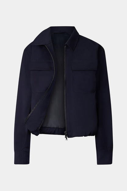 Tracy Shirt Jacket In Navy Blue