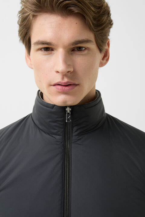 Willis Reversible Waistcoat In Black/Grey