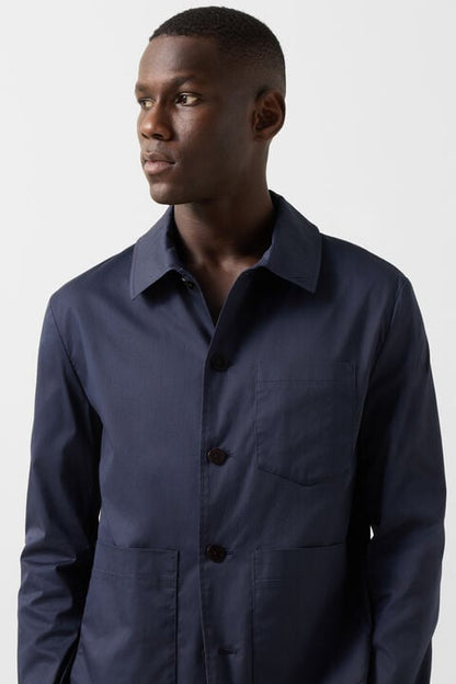 Overshirt Mirco In Navy Blue