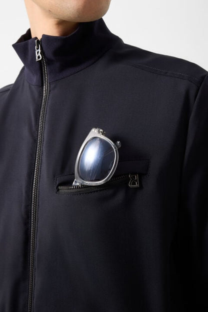 Virgin Wool Jacket Milan In Dark Blue