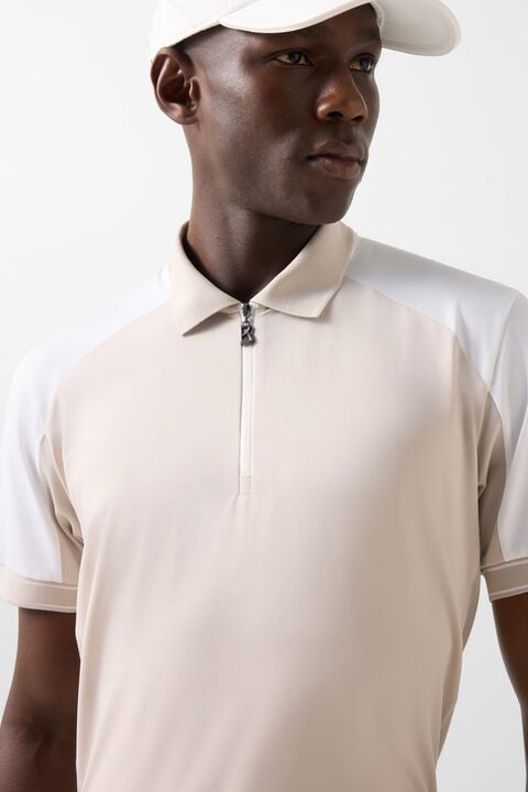 Fabius Functional Short-Sleeved Top In Sand/White