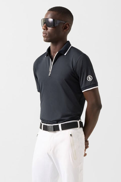 Cody Functional Short-Sleeved Top In Black