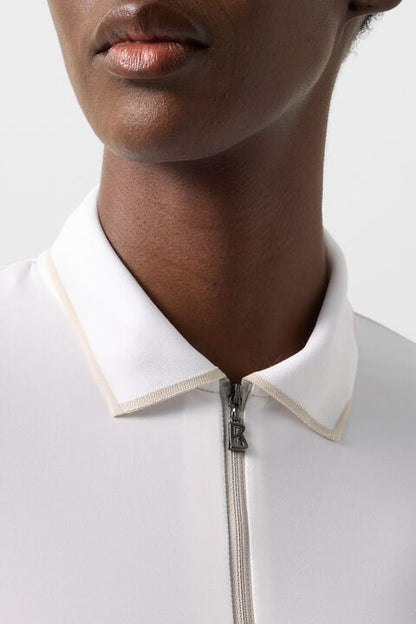 Caren Functional Short-Sleeved Top In White