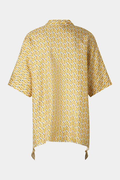 Elvira Silk Blouse In Yellow/Cream