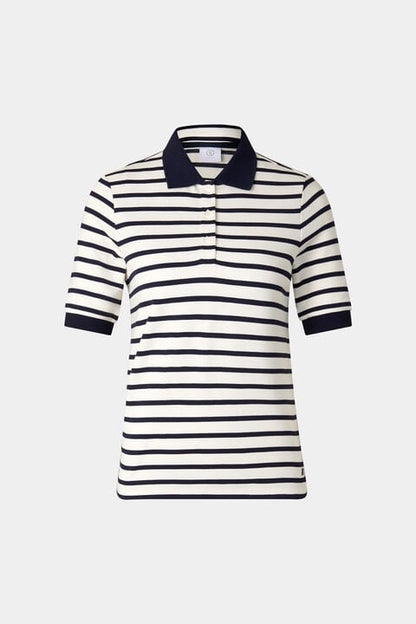 Polo Shirt Rea In Navy Blue/White