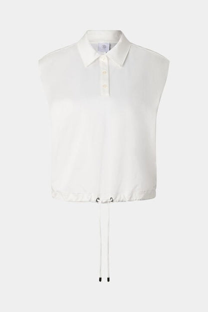 Mia Polo Top In Off-White