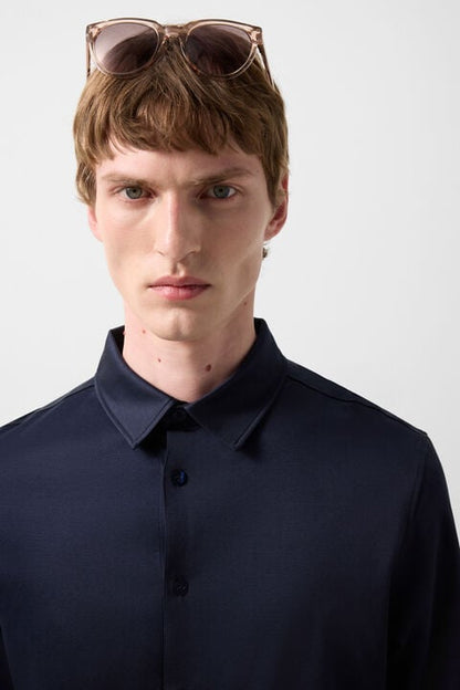 Jersey Shirt Franz In Navy Blue