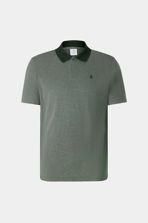 Wynn Polo Shirt In Olive Green/White