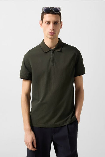 Timo Polo Shirt In Olive Green