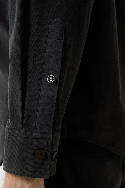 Corduroy Shirt Heiko In Anthracite
