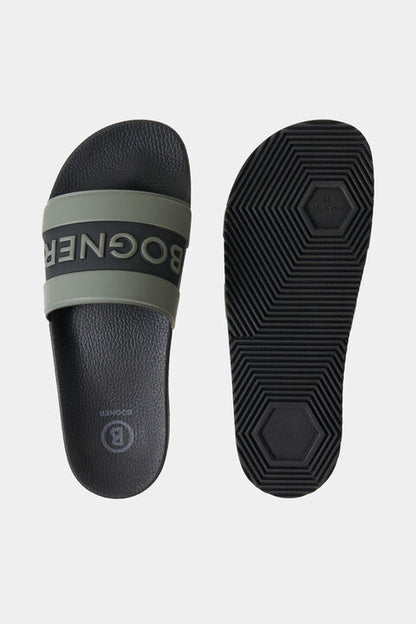 Slides Belize In Olive Green/Black