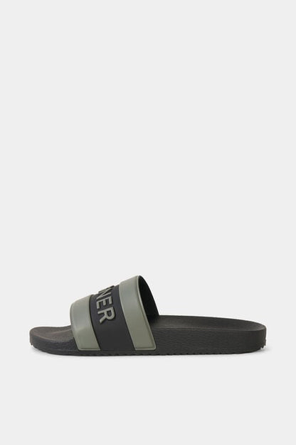 Slides Belize In Olive Green/Black