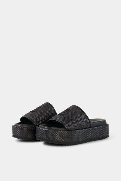 Sorrento Platform Sandals In Black