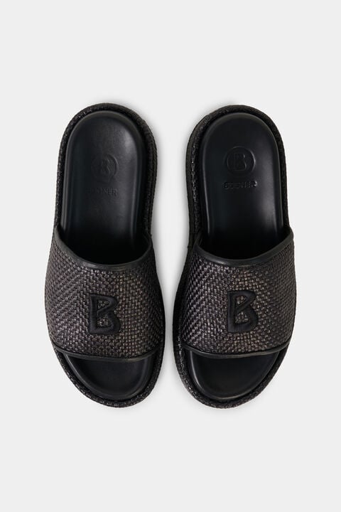 Sorrento Platform Sandals In Black