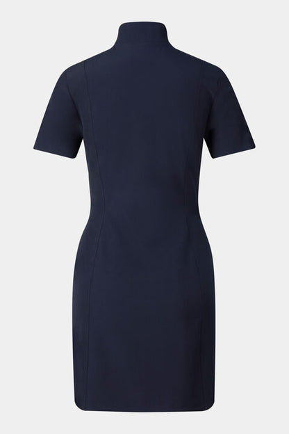 Leony Functional Dress In Navy Blue