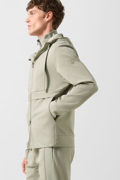 Ernesto Jersey Jacket In Eucalyptus