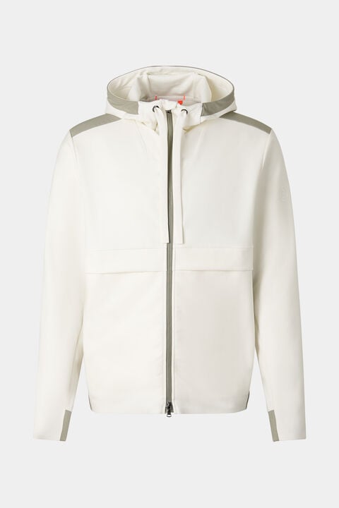 Ernesto Jersey Jacket In Off-White/Khaki