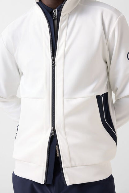 Semir Functional Jacket In Off-White/Navy Blue