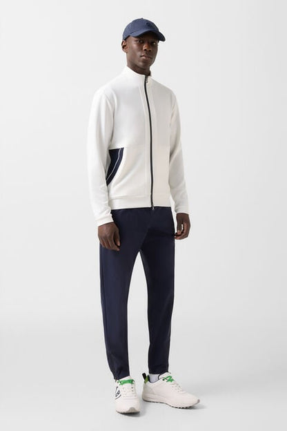Semir Functional Jacket In Off-White/Navy Blue
