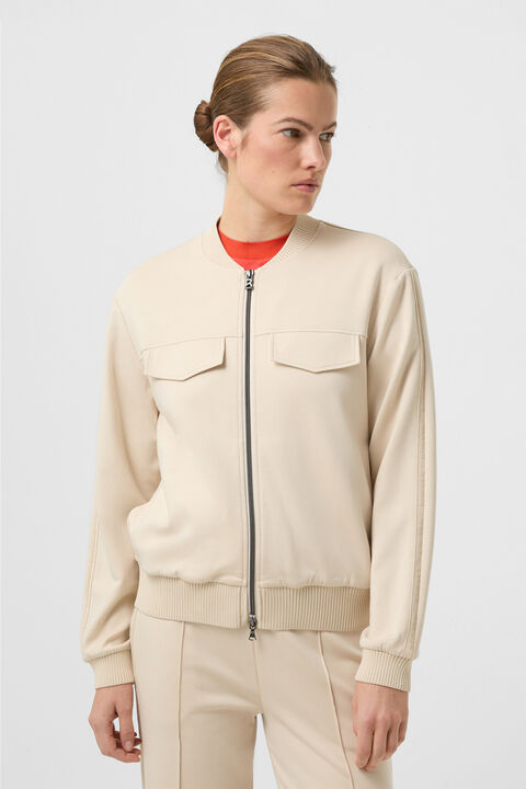 Nika Jersey Jacket In Sand