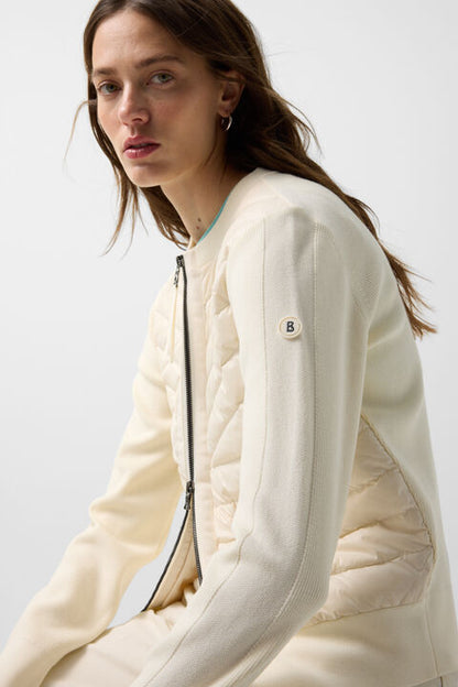 Zilly Hybrid Knit Jacket In Cream