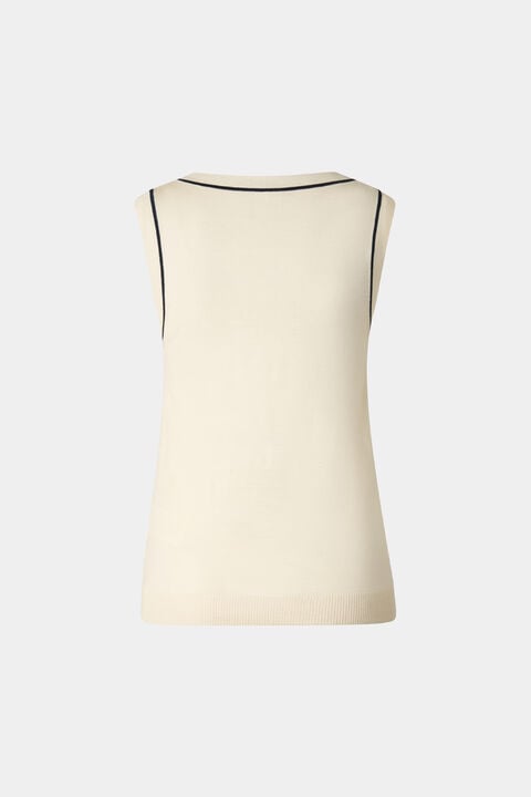 Knitted Top Phia In Cream