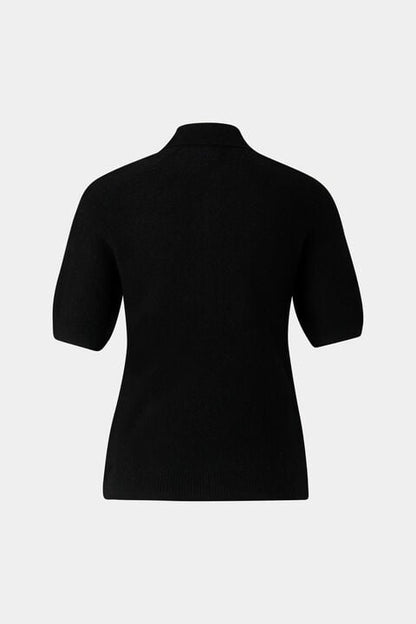 Knitted Polo Shirt Shari In Black