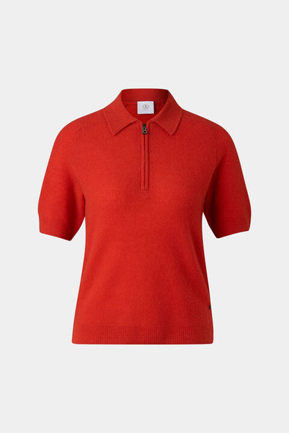 Knitted Polo Shirt Shari In Red