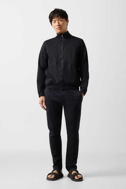 Rupert Jersey Jacket In Black