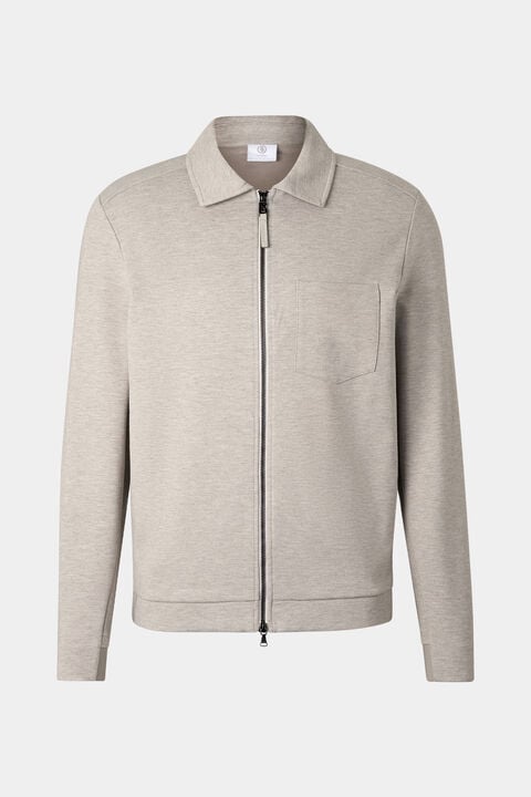 Ringo Jersey Jacket In Beige
