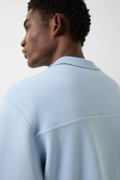 Olaf Knit Jacket In Light Blue