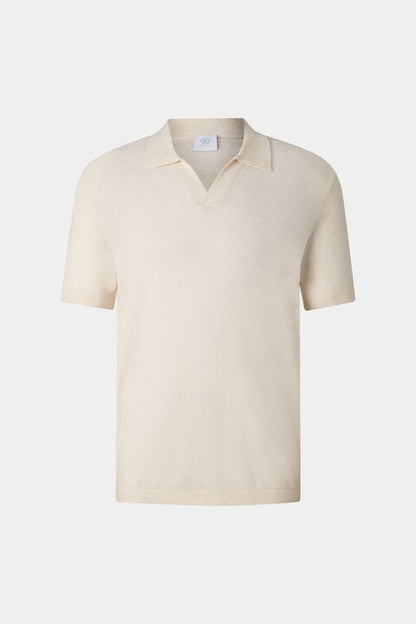 Finn Knitted Polo Shirt In Off-White